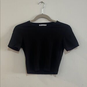 Zara Black Short Sleeve Tee